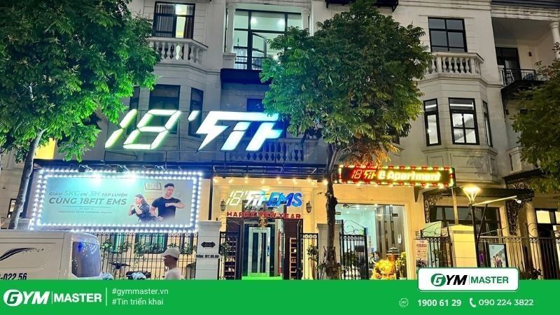 Gym Master triển khai cho phòng tập 18FIT EMS