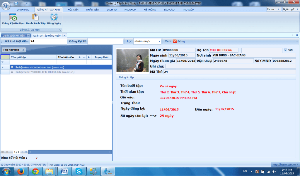 Tính năng quản lý hàng ngày