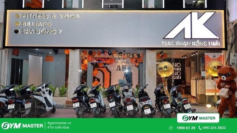 Gym Master triển khai cho phòng tập AK