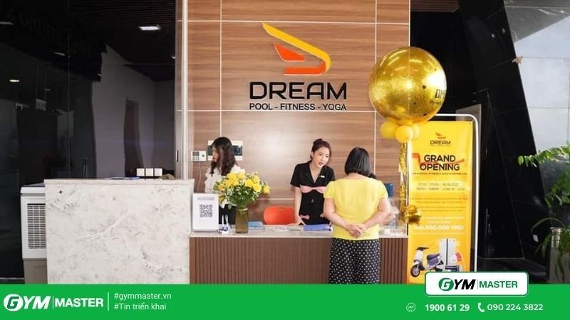 Gym Master triển khai cho phòng tập Dream Pool Fitness and Yoga