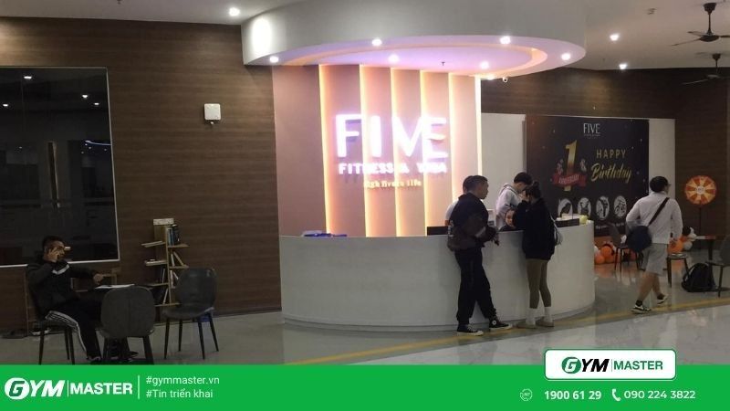 Gym Master triển khai cho phòng tập Five Fitness & Yoga