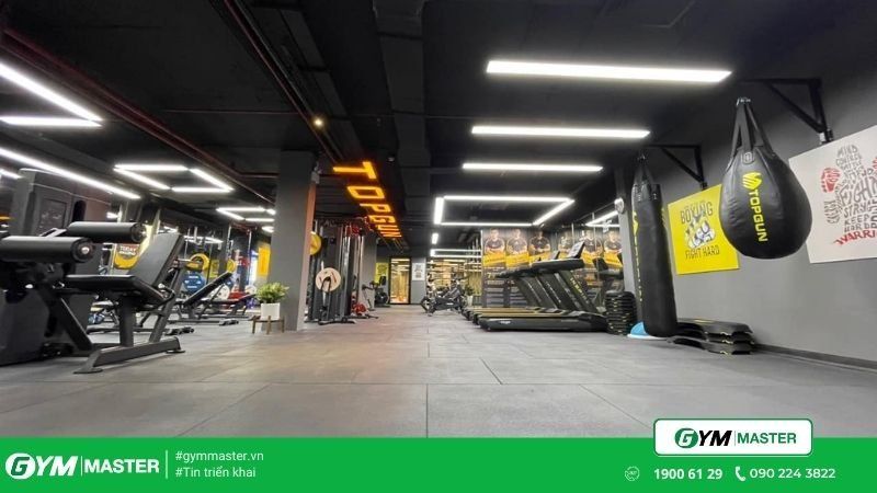 Gym Master triển khai cho phòng tập TopGun Fitness