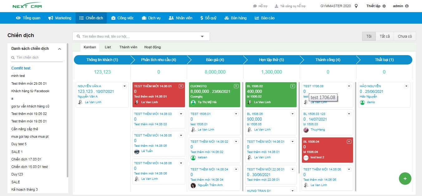 Quản lý phòng Gym từ xa bằng điện thoại
