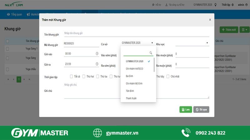 Triển khai phần mềm quản lý fitness Gymmaster cho So/Fitness & Crossfit