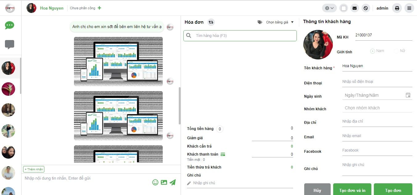 Phần mềm Gym tích hợp Facebook